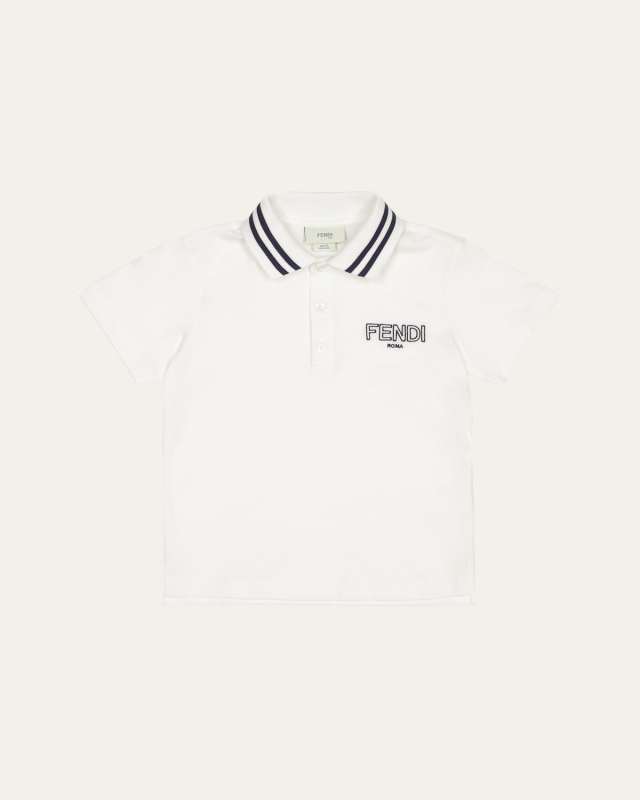 Boy's Logo-Print Embroidered Polo Shirt, Size 8-14